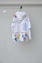 REVERSIBLE REMAKE TEE-HOODIE SHIRT-DOCKING