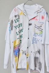 REVERSIBLE REMAKE TEE-HOODIE SHIRT-DOCKING