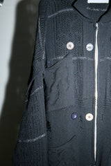 SHINING LACE "PUZZLE-UP" ZIP KNIT