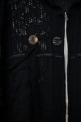 SHINING LACE "PUZZLE-UP" ZIP KNIT