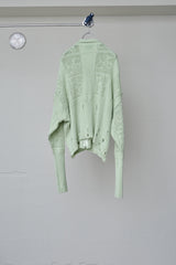 SHINING LACE "PUZZLE-UP" ZIP KNIT