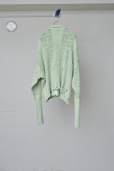 SHINING LACE "PUZZLE-UP" ZIP KNIT