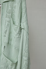 SHINING LACE "PUZZLE-UP" ZIP KNIT