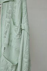 SHINING LACE "PUZZLE-UP" ZIP KNIT