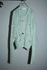 SHINING LACE "PUZZLE-UP" ZIP KNIT