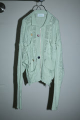 SHINING LACE "PUZZLE-UP" ZIP KNIT