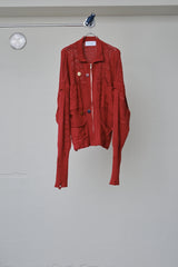 SHINING LACE "PUZZLE-UP" ZIP KNIT