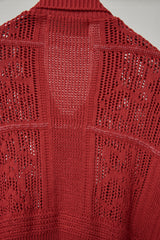 SHINING LACE "PUZZLE-UP" ZIP KNIT