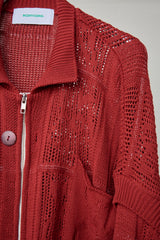 SHINING LACE "PUZZLE-UP" ZIP KNIT