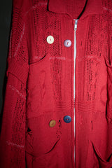 SHINING LACE "PUZZLE-UP" ZIP KNIT