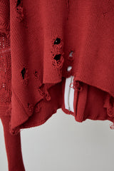 SHINING LACE "PUZZLE-UP" ZIP KNIT