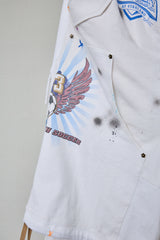 GRAPHIC CHAOS RECONSTRUCTED SWEAT-DOCKING PANTS