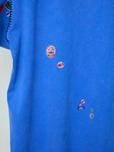 IDM STICKER PRINT BLANKET STITCH TEE