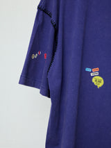 IDM STICKER PRINT BLANKET STITCH TEE