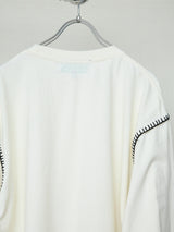 FVS ART PRINT BLANKET STITCH L/S TEE