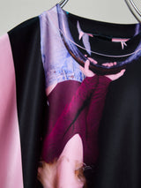 STRETCH POLYESTER PHOTO PRINT TEE