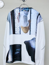 PRESS PRINTED PHOTO SPORTS TOP
