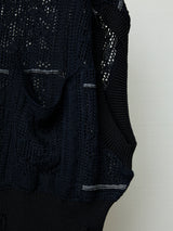 FLORAL REFLECTIVE ZIP CARDIGAN