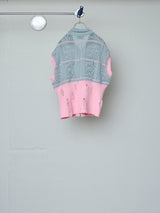 FLORAL REFLECTIVE ZIP CARDIGAN