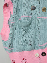 FLORAL REFLECTIVE ZIP CARDIGAN