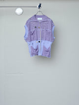 FLORAL REFLECTIVE ZIP CARDIGAN