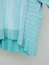 SEAMLESS RASCHEL FURNITURE KNIT TOP