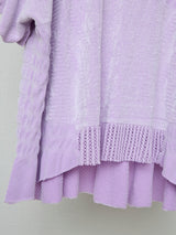 SEAMLESS RASCHEL FURNITURE KNIT TOP