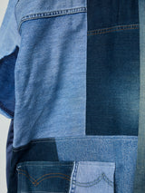 RECYCLED DRY DENIM DOCKED SHIRT