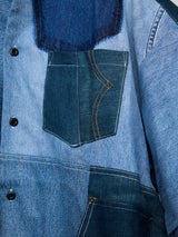 RECYCLED DRY DENIM DOCKED SHIRT