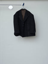 SEQUIN FANCY TWEED SHORT WIDE JACKET