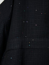 SEQUIN FANCY TWEED SHORT WIDE JACKET