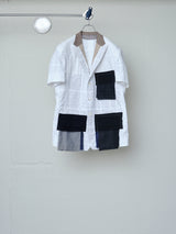TAILOR BASTING LACE PATCHWORK JACKET