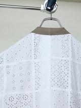 TAILOR BASTING LACE PATCHWORK JACKET