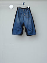VINTAGE DENIM RHINESTONE 2WAY SHORTS