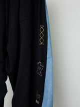 VINTAGE REMADE DENIM RHINESTONE 2WAY PANTS