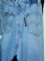 VINTAGE REMADE DENIM RHINESTONE 2WAY PANTS