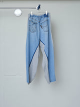 VINTAGE REMADE DENIM RHINESTONE 2WAY PANTS