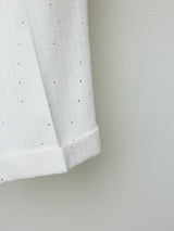 SEQUIN SUMMER TWEED SHORT BIG SLACKS
