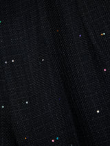 SEQUIN TWEED CROPPED FLARED PANTS