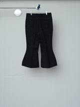 SEQUIN TWEED CROPPED FLARED PANTS