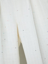 SEQUIN TWEED CROPPED FLARED PANTS