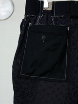 EMBROIDERED LACE BASTING SLACKS