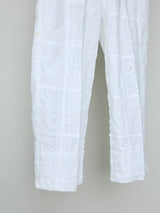 EMBROIDERED LACE BASTING SLACKS