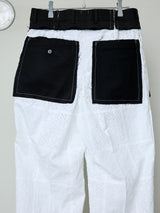 EMBROIDERED LACE BASTING SLACKS