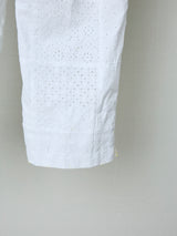 EMBROIDERED LACE BASTING SLACKS