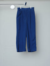 COATED INDIGO TAILORED PANTS