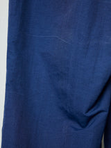 COATED INDIGO TAILORED PANTS