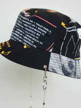 RECONSTRUCTED TEE NECKLACE BUCKET HAT