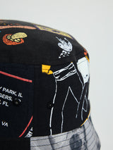 RECONSTRUCTED TEE NECKLACE BUCKET HAT