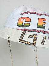 RECONSTRUCTED TEE NECKLACE BUCKET HAT